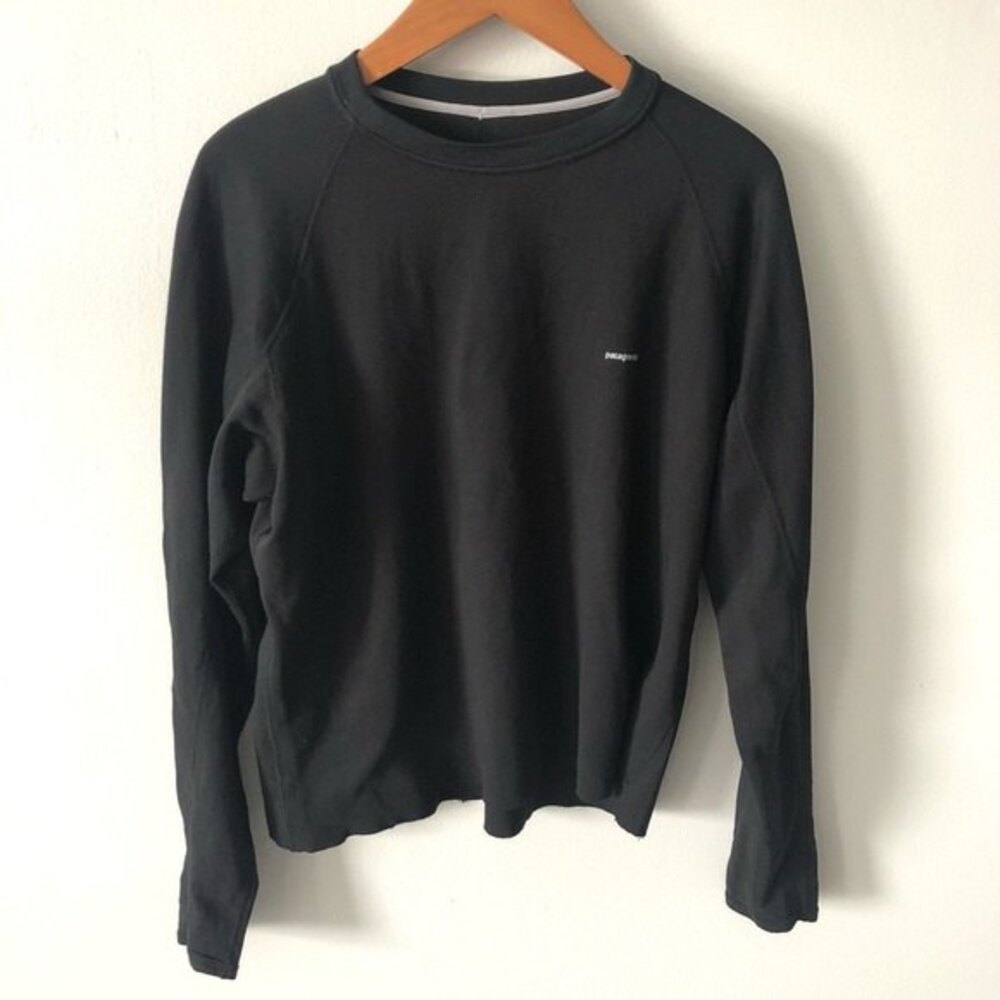 Patagonia Black Long Sleeve Shirt Athleisure Comfy Outdoor Casual
